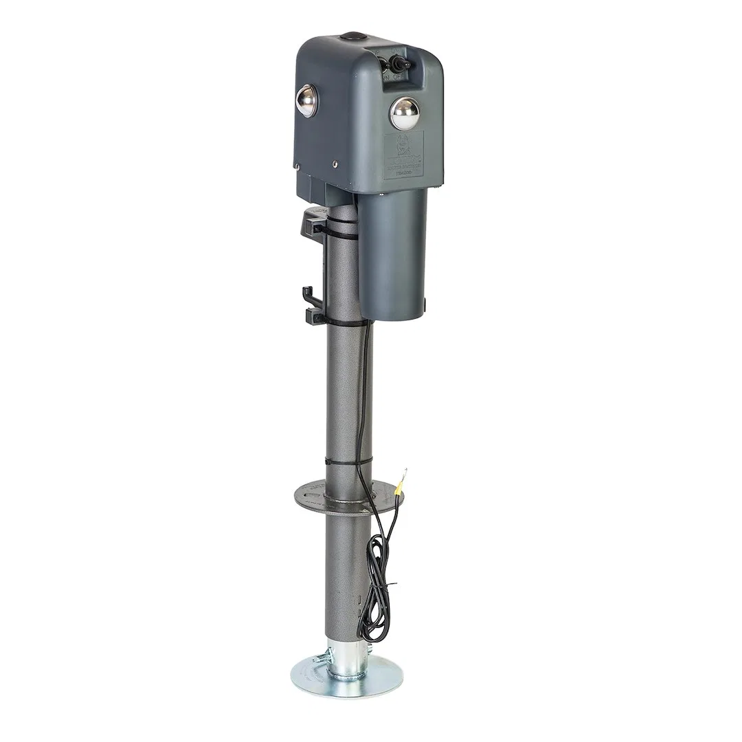 87247 – HUSKY TOWING Trailer Tongue Jack, Electric 4500 Pound Capacity 18 Inch Travel With 6 Inch Drop Down Leg 3 Sta...